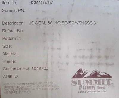 NEW JOHN CRANE M105797 MECHANICAL SEAL 3" 5611Q 5600 SERIES JCM105797