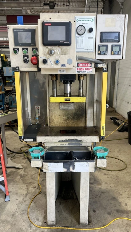 Used 2002 GREENERD PRESSES GREENERD HPB-15 PRESS C-Frame Presses | Alma Machinery #899660