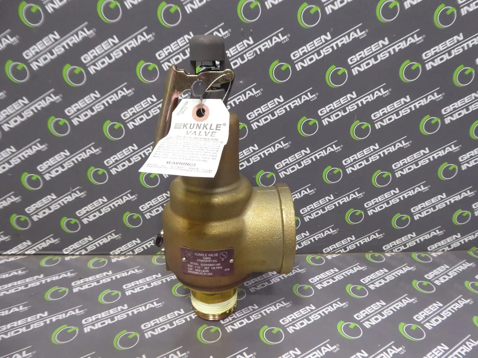 Kunkle 6283HGM01-AM Pressure Relief Valve 1-1/2" 5598 lb/hr Used