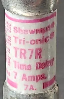 Gould shawmut TR7R Time delay fuse. Lot of 9. Loc4D21
