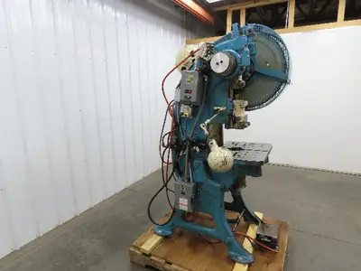 L&J No 3 Mechanical OBI Punch Press 22 Ton 1-3/8" Stroke 63/4" Throat 2Hp 3Ph