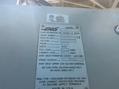 Used 2012 HAAS TM2P Vertical Machining Centers Ohio US | HGR 24 #1314790