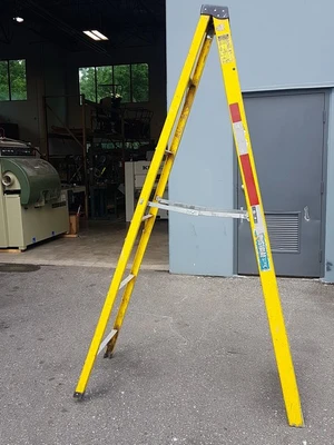 Louisville Ladder 7 ft. Fiberglass Ladder, Type II, 225 lbs Load Capacity