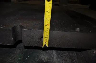 72" X 48" x 3" Bolster Plate