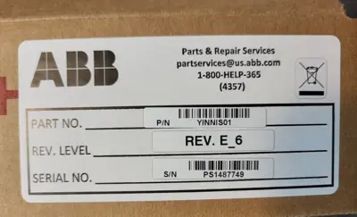 ABB YINNIS01 Circuit Board Loc 3D 16