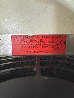 USED Danfoss VLT6042GT4CN1STR0DLF00A00C0