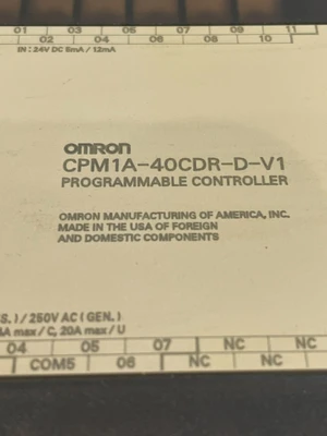 NEW OMRON CPM1A-40CDR-D-V1 PROGRAMMABLE CONTROLLER CPM1A40CDRDV1
