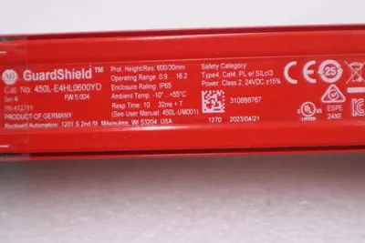 Allen Bradley 450L-E4HL0600YD Ser. A Enhanced Safety Light Curtain Transceiver