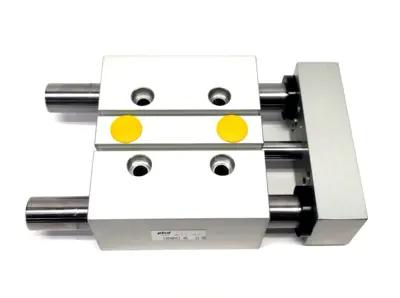 SAH125X1-J4-M, SAH1 25 X 1 -J4-M | PHD SAH125X1-J4-M Compact Pneumatic Thruster Slide 25mm Bore 1" Stroke/Travel - Used