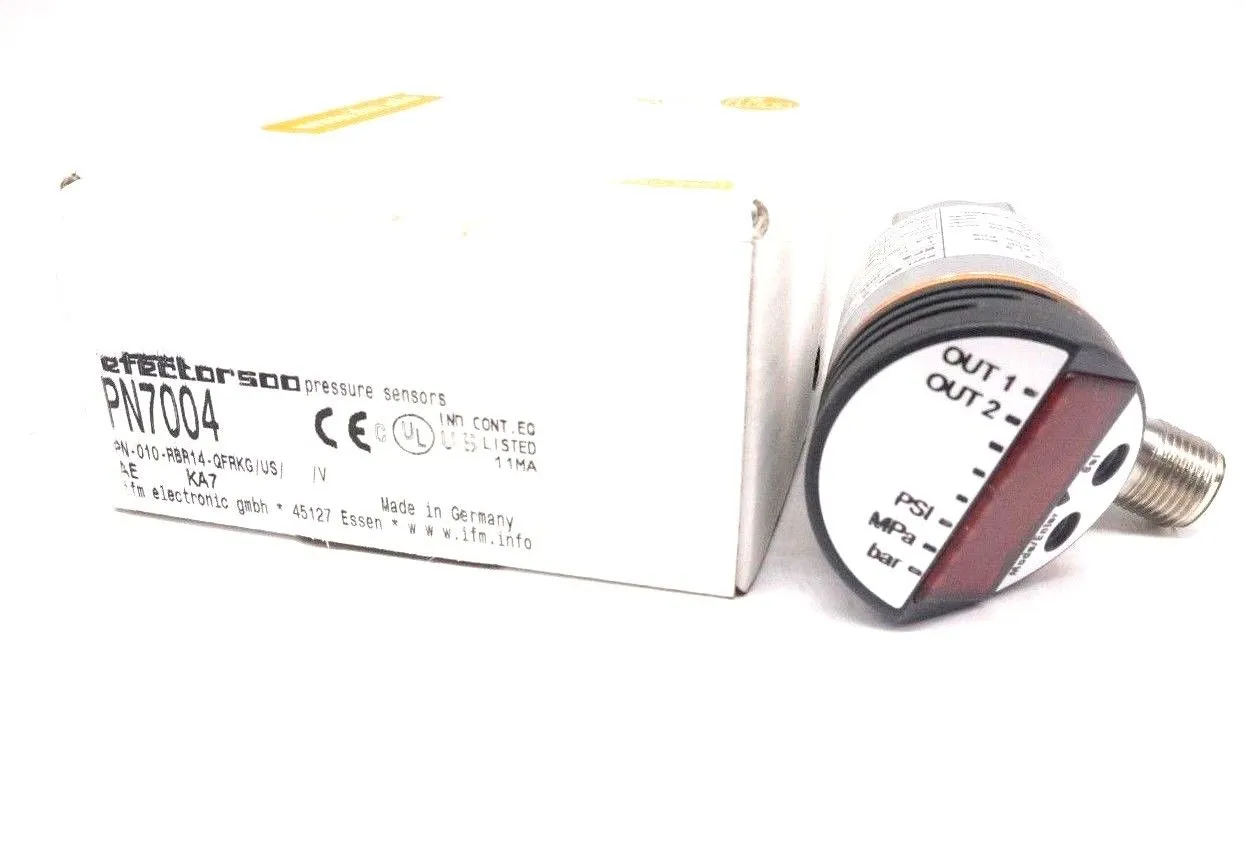 NEW EFECTOR PN7004 PRESSURE SENSOR PN-010-RBR14-QFRKG/US