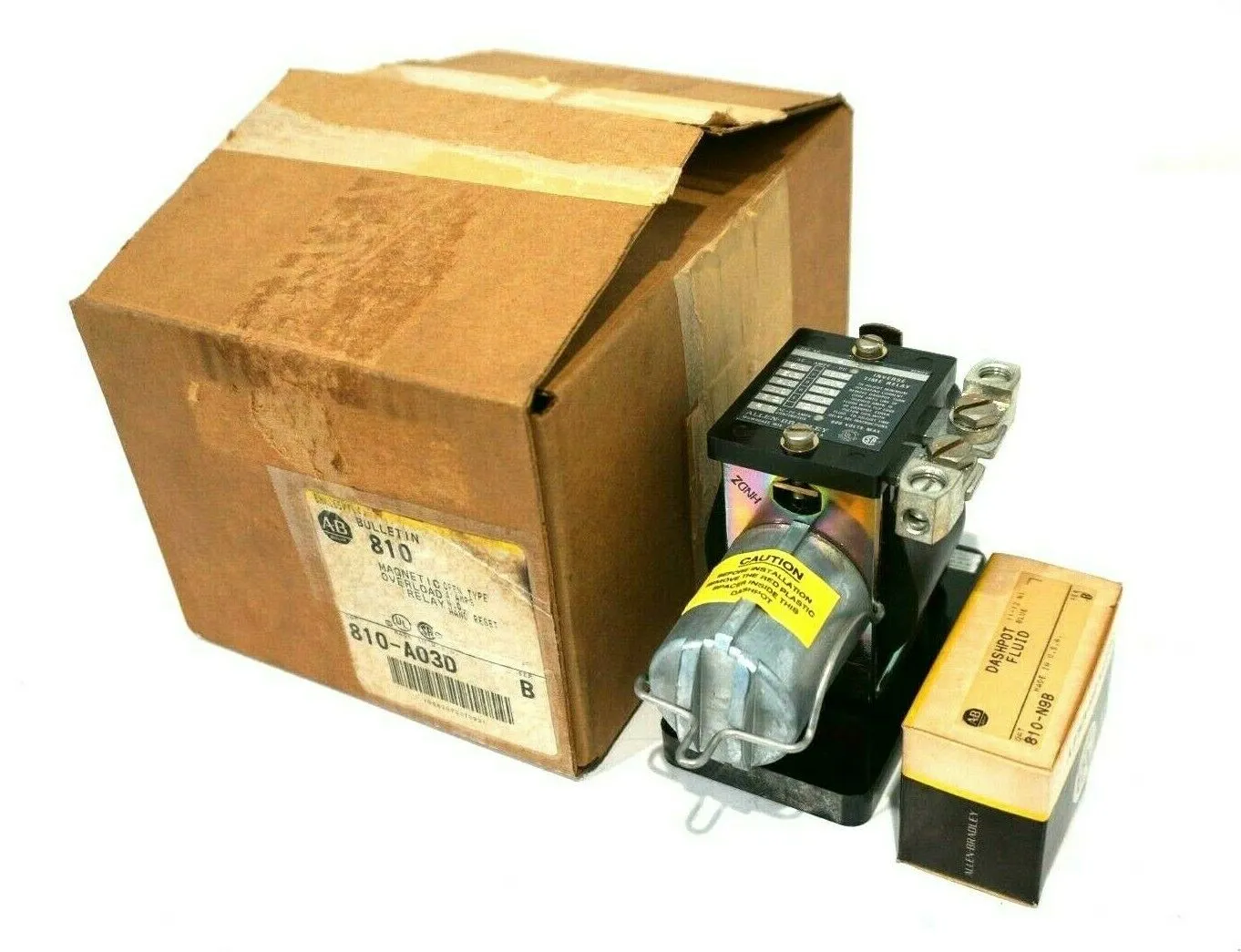 NEW ALLEN BRADLEY 810-A03D MAGNETIC OVERLOAD RELAY SER.B 810A03D