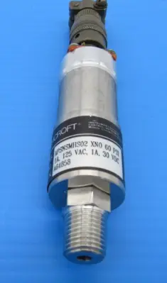 NEW ASHCROFT APSNSMHSO2XNO PRESSURE SWITCH 60PSI 1AMP 125VAC
