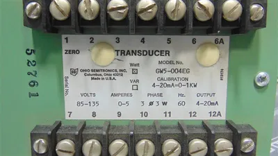 Ohio Semitronics GW5-004EG Watt Transducer Module Used