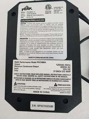 PEAK PKCOMO4-01 MOBILE POWER