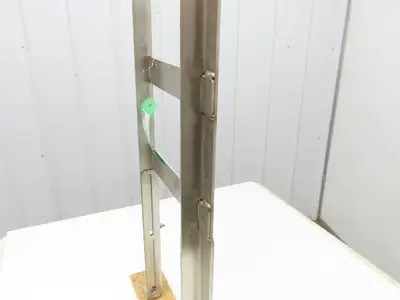 9-3/4" Tabletop Conveyor Stainless Leg Support H-Stand 38"-48" Adj Height