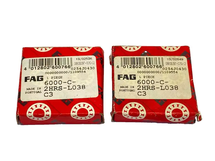 New | in-Stock FAG Ball Bearing 10mm Bore 26mm OD 8mm Wide LOT OF 2 Parts Michigan US | Maverick Industrial Sales #1395772