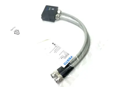 NEW FESTO CONNECTING CABLE, DUAL M12 4-PIN, 5391469