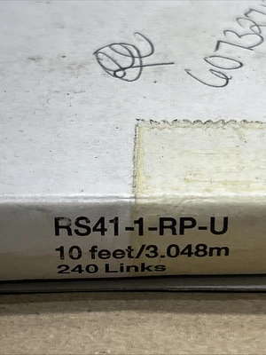 Tsubaki ROLLER CHAIN RS41-1-RP-U A110102 10' FT 240 Links NEW IN BOX &SEALED BAG