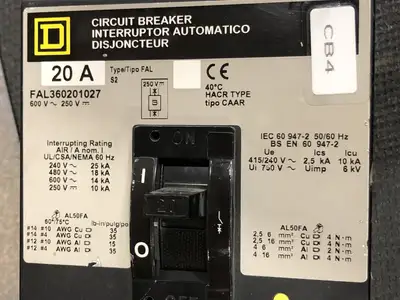 USED SQUARE D FAL360201027