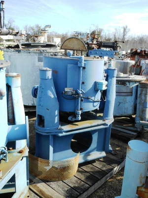 (2) ATM DeLaval 20 x 14 solid bowl basket centrifuges, SS.