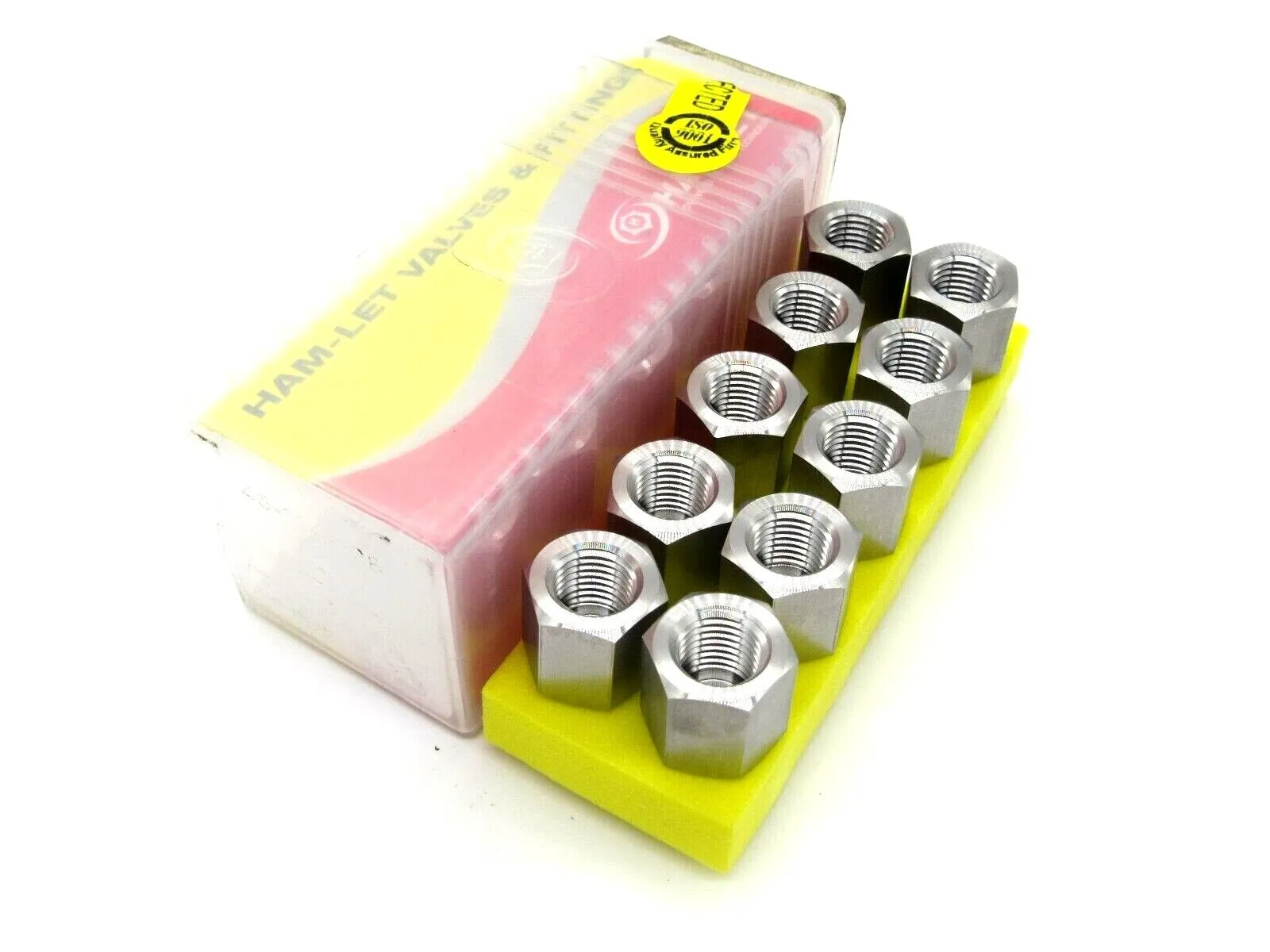 NEW LOT OF 10 PCS HAM-LET 768L SS 1/4 X 1/4 STAINLESS STEEL FITTINGS 768LSS1414