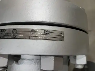 4" Class 900 Gate Valve B16.34