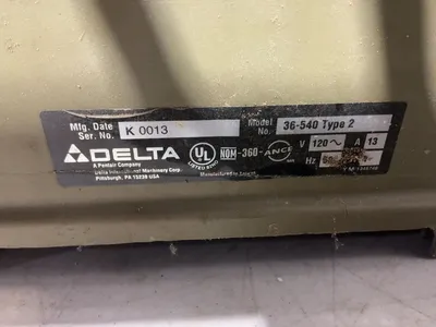 Used DELTA 10” BENCH TOP SAW Woodworking Table Saws Michigan US | Miedema Asset Management Group #1372203
