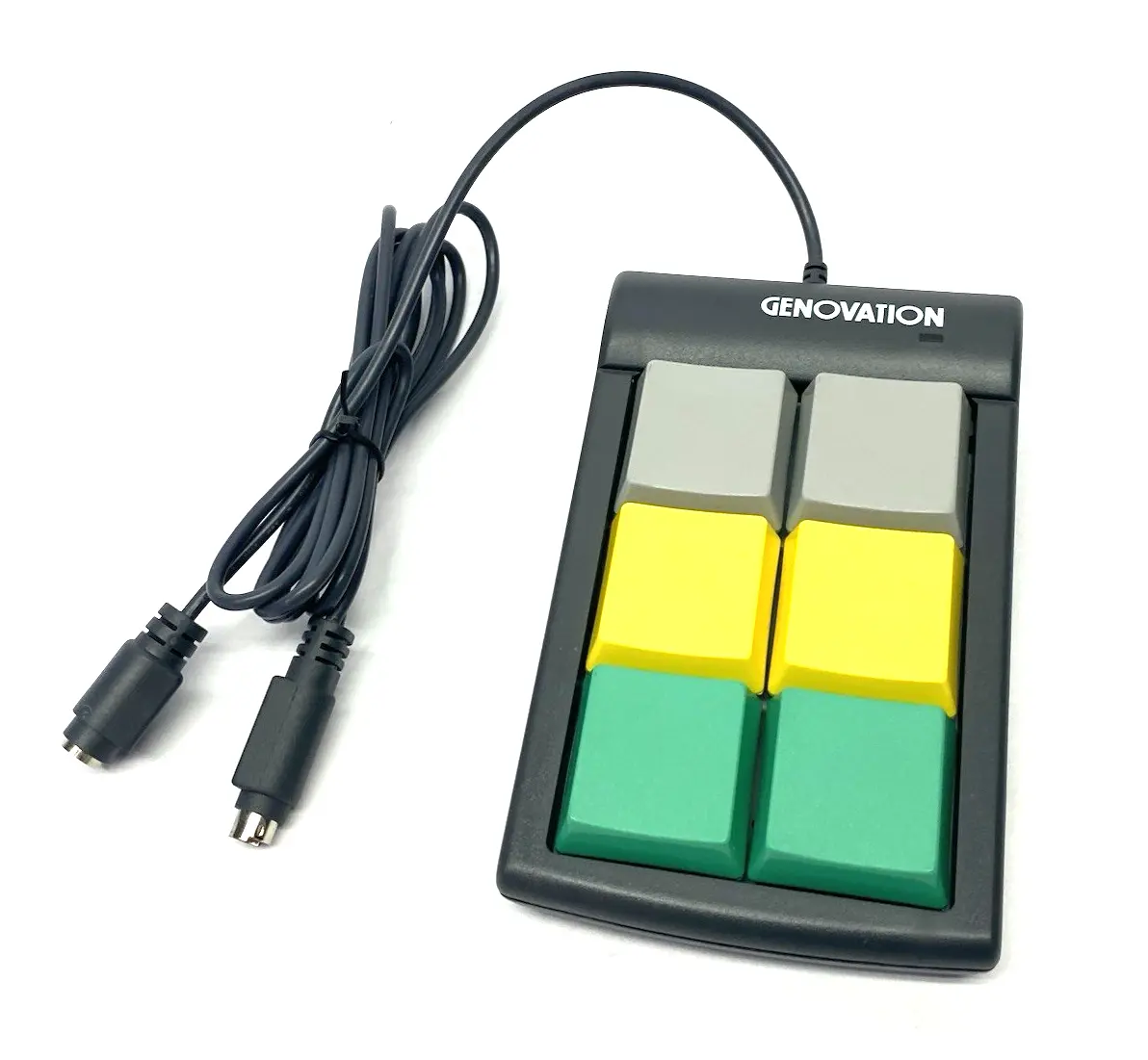 Used Genovation Version 5.21 Programmable Keypad 6-Key Gray, Yellow, Green Keyboards Michigan US | Maverick Industrial Sales #1392463