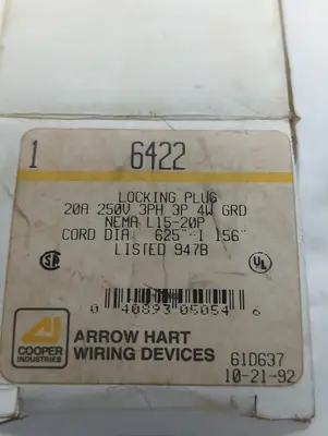 New | in-Stock ARROW HART 6422 Miscellaneous Equipment (Electrical & Power) Ohio US | Surplus Asset Holdings #1412891