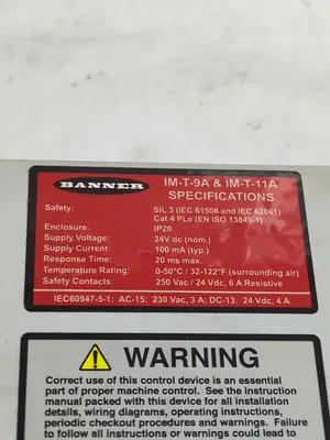 USED BANNER IM-T-9&IM-T-11A