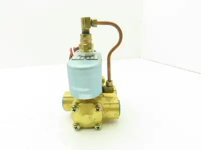 Honeywell Skinner LP8RBM4150 Brass Solenoid Valve 3-Way NC 120V 150 PSI 1/2" NPT