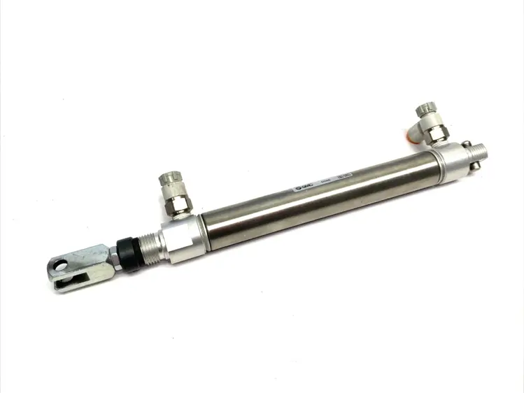 Used SMC ROUND BODY AIR CYLINDER, 0.75" BORE, 4" STROKE Pneumatic Cylinders Michigan US | Maverick Industrial Sales #1092677