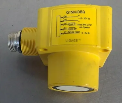 Banner Enginneering QT50UDBQ U-Gage Ultrasonic Sensor 5B-5/1