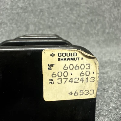 Used Gould Shawmut 60603 Fuse Accessories California US | Davliegogo LLC #1708172