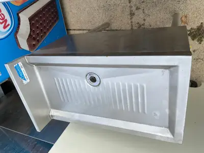 Used BK-Resources Used BK Resources BKUBD-12-21S Stainless Steel Underbar Drainboard - SS276 Underbar Equipment Illinois US | Falcon Restaurant Supply #1375894