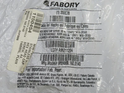 New | in-Stock FABORY _UNKNOWN_ Nuts & Screws | OCO Industrial #1733181
