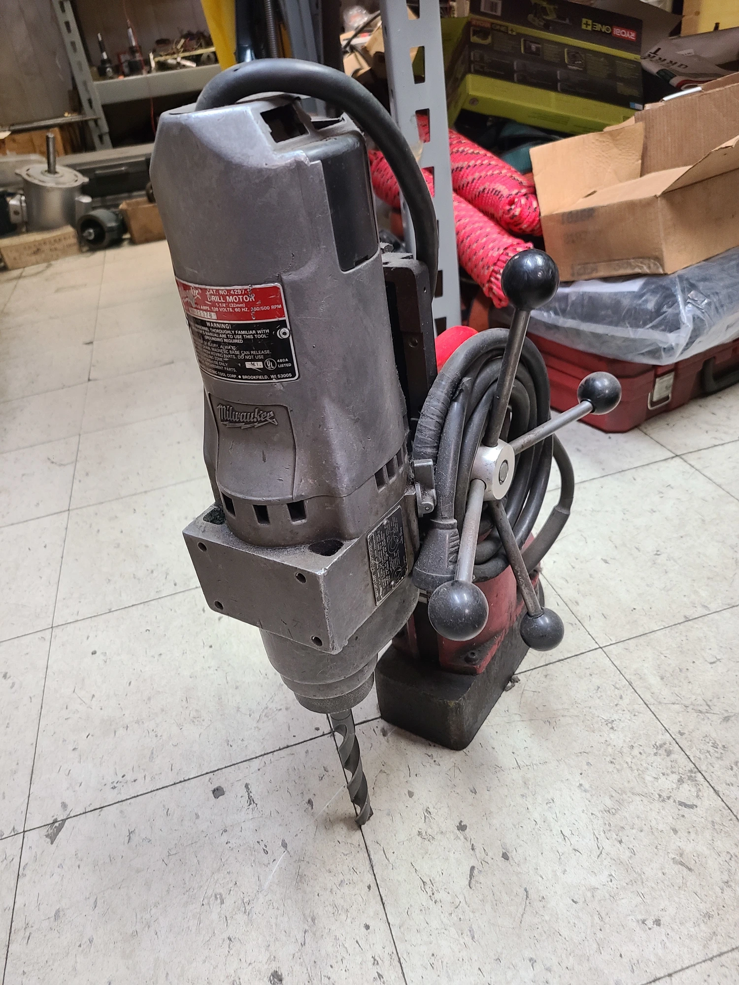 USED Millwaukee Magnetic Base Drill