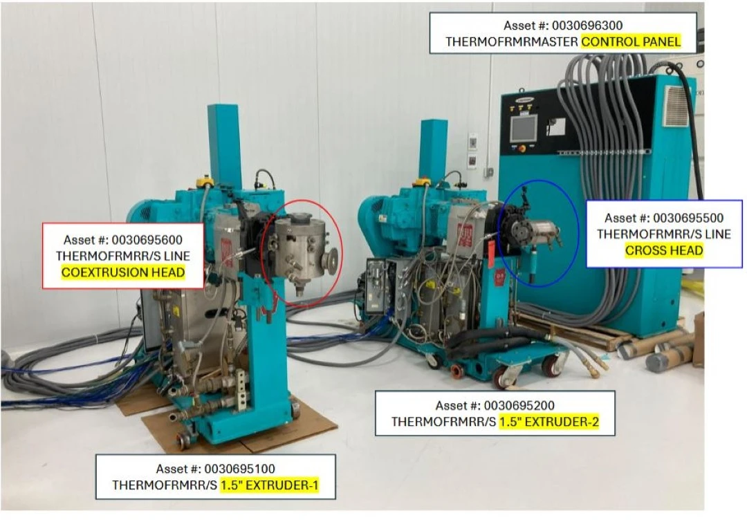 Hose Extrusion Line Duplex 1.5" Extruders