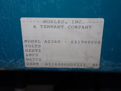 USED NOBLES SCRUBBER 260