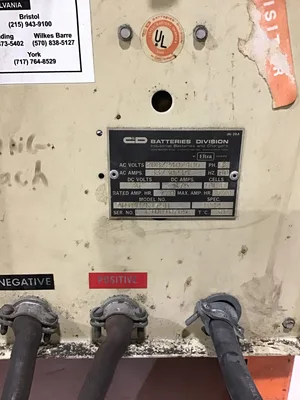 USED C&D BATTERIES DIVISION AR18H / K175H
