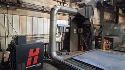21' X 6'  INTEGRATED CUTTING SYSTEMJS CNC PLASMA TABLE WITH Linatrol CONTROL AND HYPERTHERM #HPR260 POWER SUPPLY: YOBRO #25027
