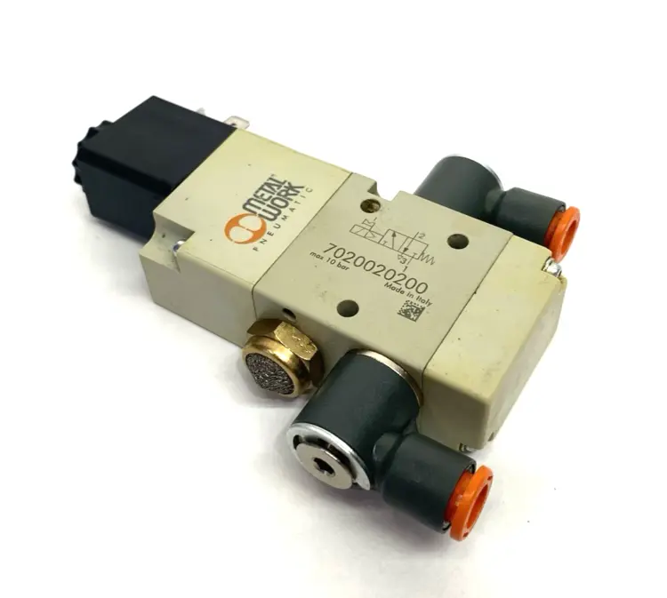 Used Metal Work Pneumatic Pneumatic Solenoid Valve 3/2 NC, Mech Spring Reset, 1/4BSP Solenoid Valves Michigan US | Maverick Industrial Sales #1393467