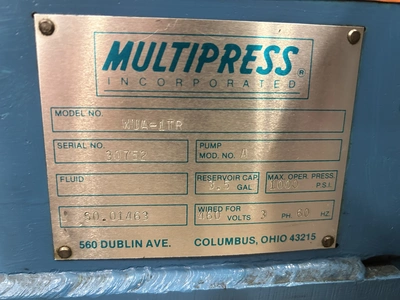 USED MULTIPRESS MULTIPRESS WUA-1TR PRESS