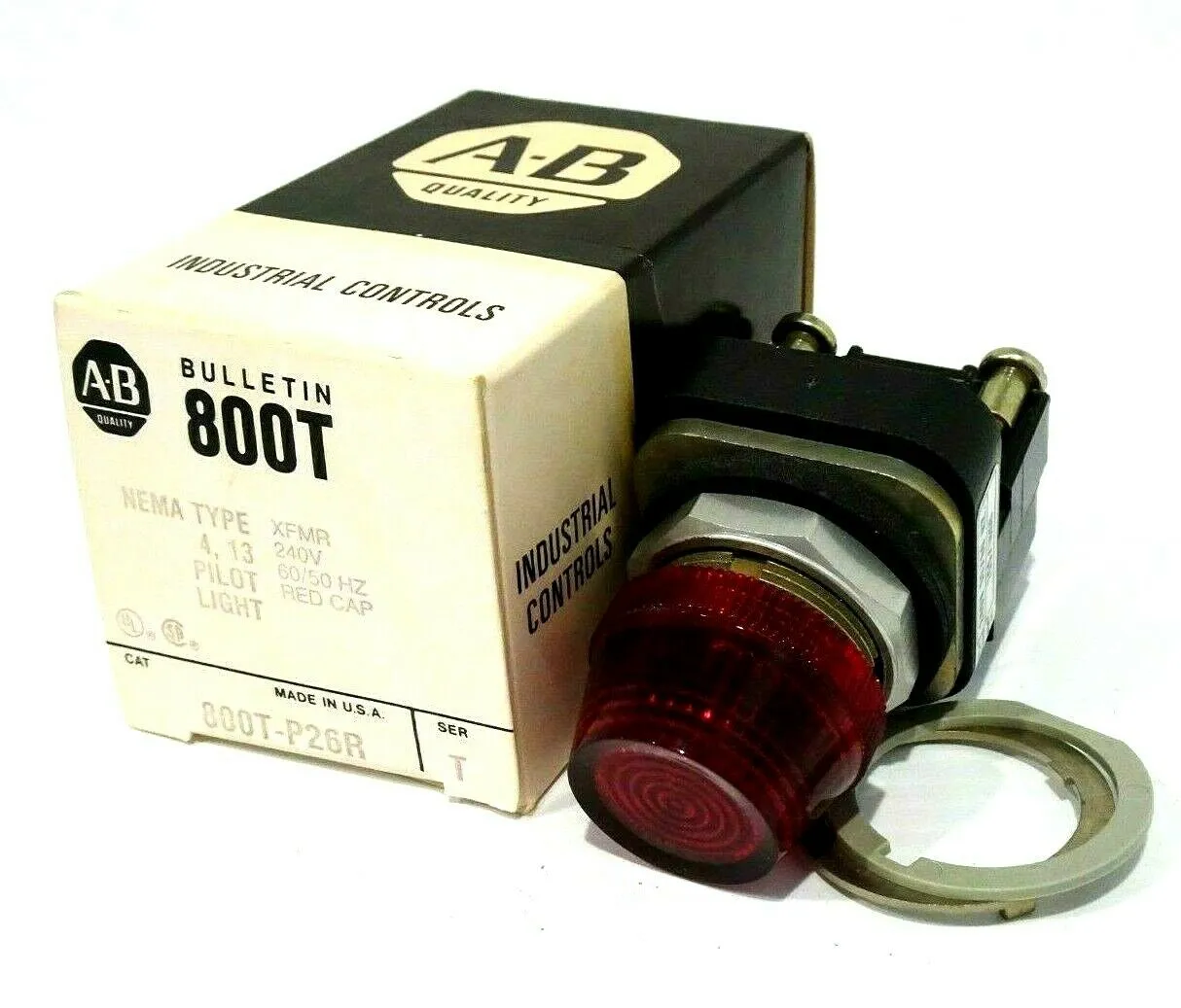 NEW ALLEN BRADLEY 800T-P26R PILOT LIGHT SER.T 800TP26R