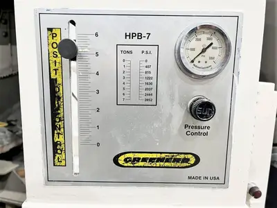 USED 1997 GREENERD PRESSES GREENERD HPB-7 PRESS