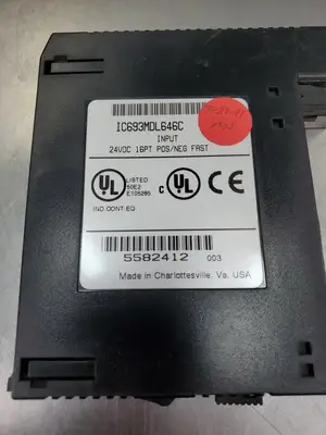 USED GE Fanuc IC693MDL646C Input Module, 24VDC, 16PT, POS/NEG FAST