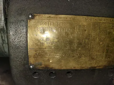 1955 SOUTH BEND LATHE CL 1BT Manual Lathes | MD Equipment Services LLC (17)