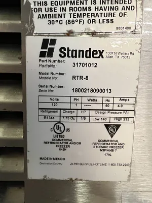 Used APW Wyott Used 27" APW Wyott RTR-8 Countertop Refrigerated Prep Rail 8 Pan Capacity 120V Food Prep Tables Illinois US | Falcon Restaurant Supply #1375605