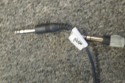 (Pair) 2 Channel Instrument Cable(1/4Strt-1/4 Angled) 10' END TO END