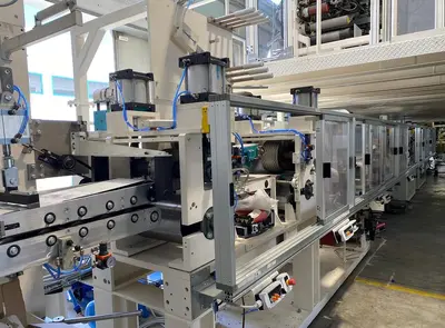JOA TRADITIONAL BABY DIAPER LINE COMPLETE DRIVE UPGRADE AND REBUILD WITH ABB COMPONENTS IN 2024